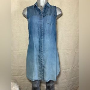 BEACHLUNCHLOUNGE Women Dress, Blue Jeans, Sz: Small